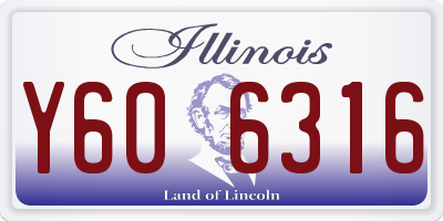 IL license plate Y606316