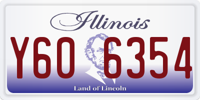 IL license plate Y606354