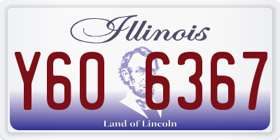 IL license plate Y606367