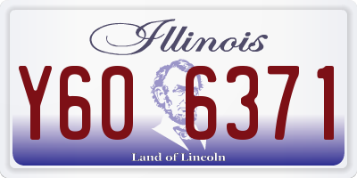 IL license plate Y606371