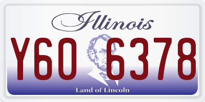 IL license plate Y606378
