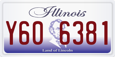 IL license plate Y606381