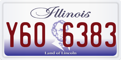IL license plate Y606383