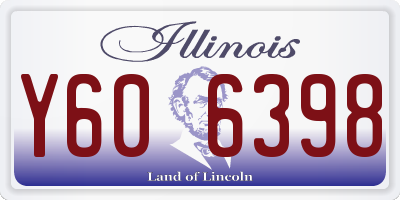 IL license plate Y606398