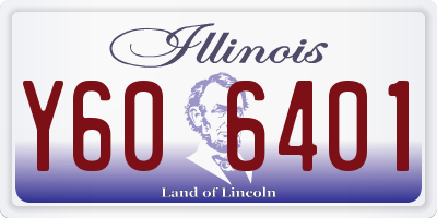 IL license plate Y606401