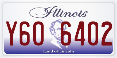 IL license plate Y606402