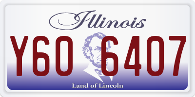 IL license plate Y606407