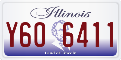 IL license plate Y606411