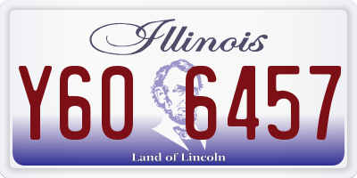 IL license plate Y606457