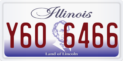 IL license plate Y606466