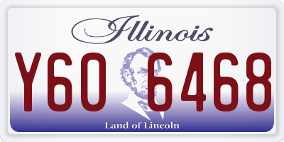 IL license plate Y606468