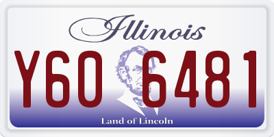 IL license plate Y606481