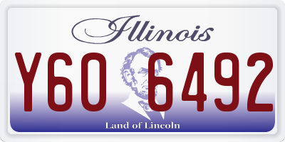 IL license plate Y606492