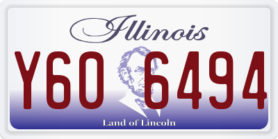 IL license plate Y606494