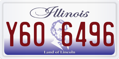 IL license plate Y606496