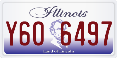 IL license plate Y606497