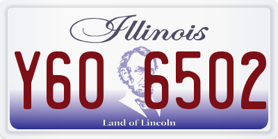 IL license plate Y606502