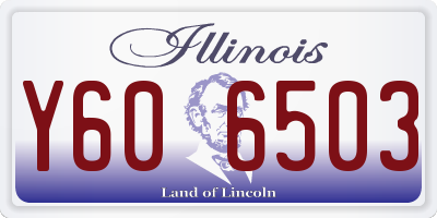 IL license plate Y606503