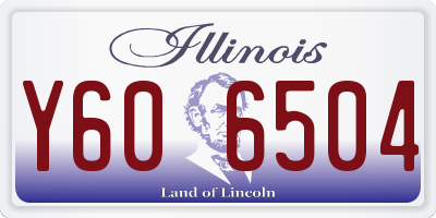 IL license plate Y606504