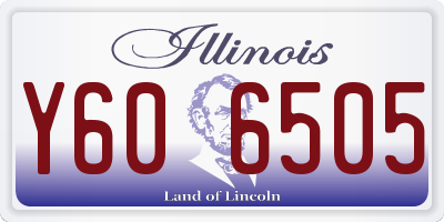 IL license plate Y606505