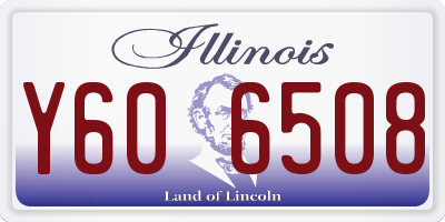 IL license plate Y606508