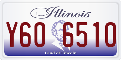 IL license plate Y606510