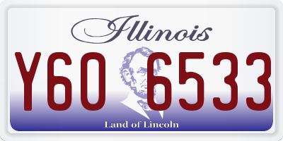 IL license plate Y606533