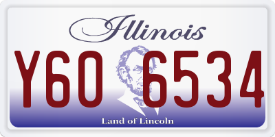 IL license plate Y606534