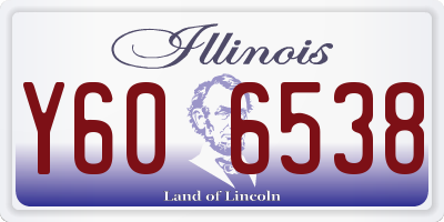 IL license plate Y606538