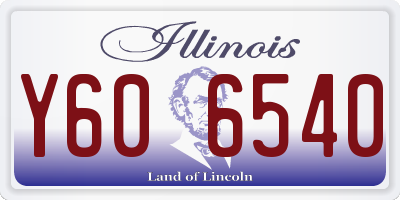 IL license plate Y606540