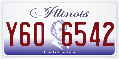 IL license plate Y606542