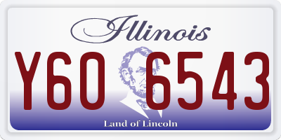 IL license plate Y606543