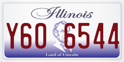 IL license plate Y606544
