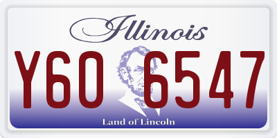 IL license plate Y606547