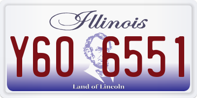 IL license plate Y606551