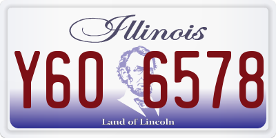 IL license plate Y606578