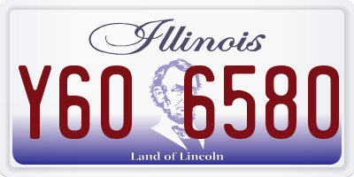 IL license plate Y606580