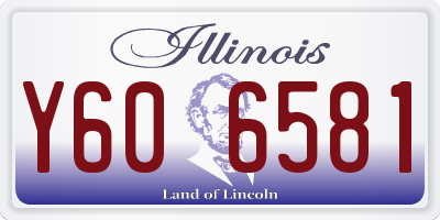 IL license plate Y606581