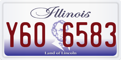 IL license plate Y606583