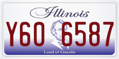 IL license plate Y606587