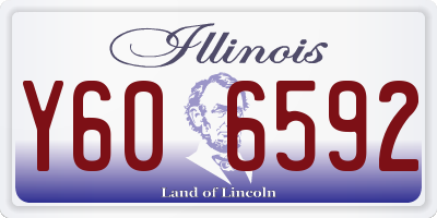 IL license plate Y606592