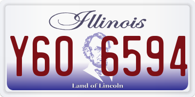 IL license plate Y606594
