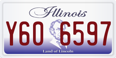 IL license plate Y606597