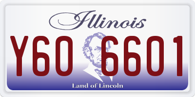 IL license plate Y606601