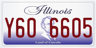 IL license plate Y606605