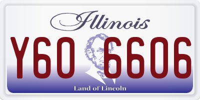 IL license plate Y606606