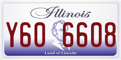 IL license plate Y606608