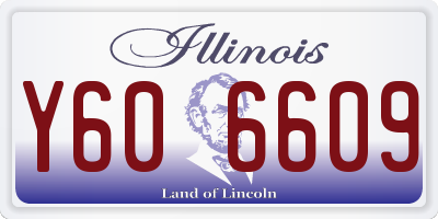 IL license plate Y606609