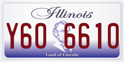 IL license plate Y606610