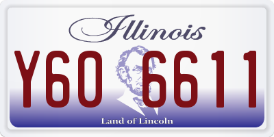 IL license plate Y606611